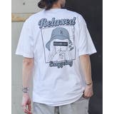 ホワイト×グレー | スモーキングガールT Relaxed メンズ 半袖 Tシャツ | MODISH GAZE