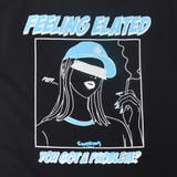 ブラック | スモーキングガールT FEELING USAコットン | MODISH GAZE
