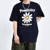 ネイビー | プリントTシャツ デイジープリント Possibility | MODISH GAZE