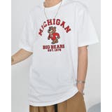 MICHIGANクマプリントTシャツ | ＆soiree | 詳細画像1 