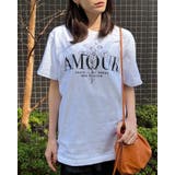 AMOUR 花柄プリントTシャツ | ＆soiree | 詳細画像5 