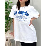 ホワイト | LOS ANGELES プリントTシャツ | ＆soiree