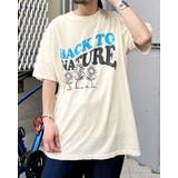 アイボリー | BACK TO NATURE ピグメント加工 ビッグシルエットTシャツ | MODISH GAZE