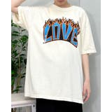 LOVEロゴプリント ピグメント加工 ビッグシルエットTシャツ | MODISH GAZE | 詳細画像14 