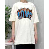 LOVEロゴプリント ピグメント加工 ビッグシルエットTシャツ | MODISH GAZE | 詳細画像15 