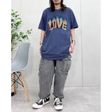 LOVEロゴプリント ピグメント加工 ビッグシルエットTシャツ | MODISH GAZE | 詳細画像25 