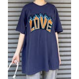 LOVEロゴプリント ピグメント加工 ビッグシルエットTシャツ | MODISH GAZE | 詳細画像26 