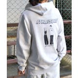 オートミール | カップルイラスト裏毛フーディ（ATHLEISURE） | ＆soiree