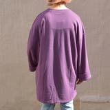 【spiritoso】ミニ裏毛 袖ロールアップ BIGプルオーバー | ＆soiree | 詳細画像4 