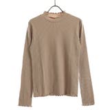 ベージュ | プチハイネック リブニットトップス 長袖 | ＆soiree