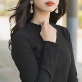 プチハイネック リブニットトップス 長袖 | ＆soiree | 詳細画像3 
