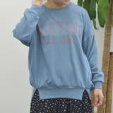 ブルー | 【spiritoso】ビッグロゴミニ裏スウェット ビッグロゴT ビッグロゴ | ＆soiree