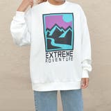 オフホワイト | マウンテンプリントトレーナー レディース 長袖 | ＆soiree