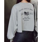 アメリカンフラッグクロップド丈ロンT | ＆soiree | 詳細画像12 