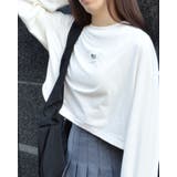 アメリカンフラッグクロップド丈ロンT | ＆soiree | 詳細画像3 