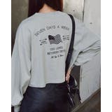 アメリカンフラッグクロップド丈ロンT | ＆soiree | 詳細画像8 