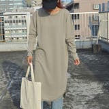 配色ステッチ裏毛ワンピース | ＆soiree | 詳細画像2 