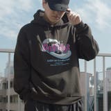 daylightビッグプリント裏起毛パーカー | MODISH GAZE | 詳細画像2 