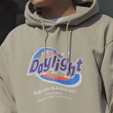ベージュ | daylightビッグプリント裏起毛パーカー | MODISH GAZE