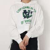 カレッジクロップドパーカー レディース クロップド丈 | &soiree | 詳細画像2