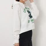 カレッジクロップドパーカー レディース クロップド丈 | &soiree | 詳細画像3