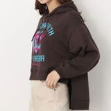 チャコールグレー | カレッジクロップドパーカー レディース クロップド丈 | &soiree