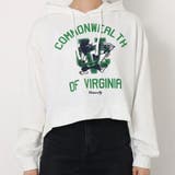 オフホワイト | カレッジクロップドパーカー レディース クロップド丈 | &soiree