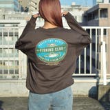 チャコールグレー | オーバルプリント裏毛プルオーバー トレーナー スウェット | &soiree