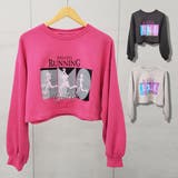 フロッキープリントクロップドプルオーバー レディース 韓国 | &soiree | 詳細画像1