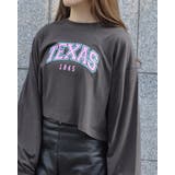 カレッジロゴクロップドロンT  | ＆soiree | 詳細画像1 