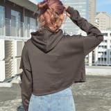 袖スリットクロップドパーカー 肘出し 肘開き | &soiree | 詳細画像16