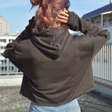 袖スリットクロップドパーカー 肘出し 肘開き | &soiree | 詳細画像17