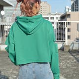 袖スリットクロップドパーカー 肘出し 肘開き | &soiree | 詳細画像4