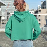 袖スリットクロップドパーカー 肘出し 肘開き | &soiree | 詳細画像5
