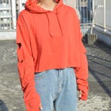 袖スリットクロップドパーカー 肘出し 肘開き | &soiree | 詳細画像8