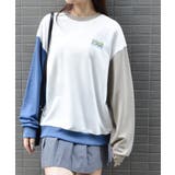 バックサークルレトロプリントトレーナー | &soiree | 詳細画像2