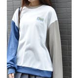 バックサークルレトロプリントトレーナー | &soiree | 詳細画像3