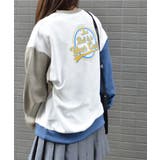 バックサークルレトロプリントトレーナー | &soiree | 詳細画像4