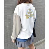 バックサークルレトロプリントトレーナー | &soiree | 詳細画像5