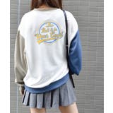 ホワイト系 | バックサークルレトロプリントトレーナー | &soiree