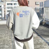 レディバックプリントプルオーバー トレーナー スウェット | &soiree | 詳細画像12