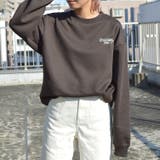 レディバックプリントプルオーバー トレーナー スウェット | &soiree | 詳細画像4