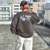 レディバックプリントプルオーバー トレーナー スウェット | &soiree | 詳細画像6