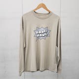 グレージュ | オーバーサイズ ピストルプリントロンT  | ＆soiree