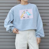 怪獣カップルプリントクロップド裏起毛トップス 韓国ファッション パーカー | &soiree | 詳細画像3