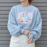 怪獣カップルプリントクロップド裏起毛トップス 韓国ファッション パーカー | &soiree | 詳細画像4