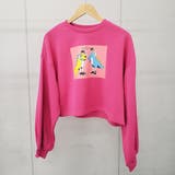 怪獣カップルプリントクロップド裏起毛トップス 韓国ファッション パーカー | &soiree | 詳細画像9