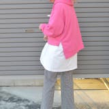 カフェ柄 裏起毛レイヤードパーカー | ＆soiree | 詳細画像13 