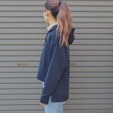 カフェ柄 裏起毛レイヤードパーカー | ＆soiree | 詳細画像4 