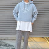 カフェ柄 裏起毛レイヤードパーカー | ＆soiree | 詳細画像8 